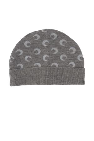 Moon Jacquard Knit Beanie MARINE SERRE | UHG012ACKNI0530GR60